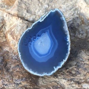 Brazilian Blue Agate Geode